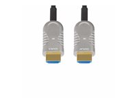 StarTech.com 50ft (15.2m) HDMI 2.1 Hybrid Active Optical Cable (AOC), CMP, Plenum Rated, 8K Ultra High Speed HDMI Fiber Optic Cable, 48Gbps, 8K 60Hz/4K 120Hz, HDR10+/FRL/TMDS/eARC - CMP In Wall HDMI 2.1/2.0 Cord (8K-A-50F-HDMI-CABLE) - Ultra High Speed - HDMI-kabel - HDMI han til HDMI han - 15.2 m - hybrid kobber/fibertoptik - sort - 4K120 Hz support, 4K60 Hz support, 8K60 Hz support, Active Optical Cable (AOC) 8K-A-50F-HDMI-CABLE