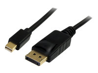 StarTech.com 3m Mini DisplayPort to DisplayPort 1.2 Cable DisplayPort 4k - DisplayPort kabel - DisplayPort (han) til Mini DisplayPort (han) - 3 m - sort MDP2DPMM3M
