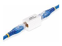 StarTech.com RJ45 Coupler, Inline Cat6 Coupler, Female to Female (F/F) T568 Connector, Unshielded Ethernet Cable Extension (IN-CAT6-COUPLER-U1) - Netværkskobling - RJ-45 (hun) til RJ-45 (hun) - ikke afskærmet - CAT 5/5e/6 - passiv - hvid IN-CAT6-COUPLER-U1