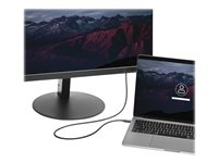 StarTech.com 2m (6.6ft) Thunderbolt 3 Cable, 20Gbps, 100W PD, 4K Video, Thunderbolt-Certified, Compatible w/ TB4/USB 3.2/DisplayPort - Thunderbolt kabel - 24 pin USB-C (han) til 24 pin USB-C (han) - Thunderbolt 3 / USB / DisplayPort - 2 m - sort - for P/N: CDP2HDUACP, CDP2HDUACPW, MST30C2DPPD TBLT3MM2M