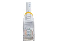 StarTech.com 2m White Cat5e / Cat 5 Snagless Patch Cable - Patchkabel - RJ-45 (han) til RJ-45 (han) - 2 m - UTP - CAT 5e - formet, knastfri - hvid 45PAT2MWH