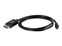 C2G 3m Mini DisplayPort to DisplayPort Adapter Cable 4K UHD - Black - DisplayPort kabel - Mini DisplayPort (han) til DisplayPort (han) - 3 m - sort 84302