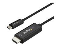 StarTech.com 10ft (3m) USB C to HDMI Cable, 4K 60Hz USB Type C to HDMI 2.0 Video Adapter Cable, Thunderbolt 3 Compatible, Laptop to HDMI Monitor/Display, DP 1.2 Alt Mode HBR2 Cable, Black - 4K USB-C Video Cable (CDP2HD3MBNL) - Adapterkabel - 24 pin USB-C han til HDMI han - 3 m - sort - 4K60 Hz (3840 x 2160) support - for P/N: TB4CDOCK CDP2HD3MBNL