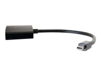 C2G 20cm Mini DisplayPort to HDMI or VGA Adapter Converter 4K UHD - Black - Videoadapter - Mini DisplayPort han til HDMI, 15 pin D-Sub (DB-15) hun - 20.3 cm - afskærmet - sort - 4K support 80935