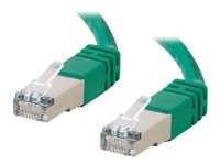 C2G Cat5e Booted Shielded (STP) Network Patch Cable - Patchkabel - RJ-45 (han) til RJ-45 (han) - 15 m - STP - CAT 5e - formet - grøn 83836