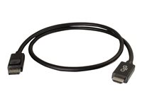 C2G 3ft DisplayPort to HDMI Cable - DP to HDMI Adapter Cable - M/M - DisplayPort kabel - DisplayPort (han) til HDMI (han) - 91.4 cm - sort 54325