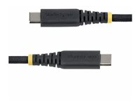 StarTech.com - USB-kabel - USB-C (han) til USB-C (han) - USB 2.0 - 3 A - 2 m - USB Power Delivery (60W) - sort USB2CC2MNCBR