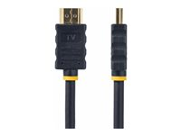StarTech.com 5m (15 ft) Active High Speed HDMI Cable - Ultra HD 4k x 2k HDMI Cable - HDMI to HDMI M/M - 1080p - Audio Video Gold-Plated (HDMM5MA) - HDMI-kabel - HDMI han til HDMI han - 5 m - dobbelt afskærmet - sort HDMM5MA