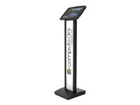 Compulocks BrandMe Surface Pro 7 / Galaxy TabPro S Floor Stand Black - Stativ - for tablet - låsbar - aluminium - sort - gulvstående - for Microsoft Surface Pro (Midt 2017), Pro 3, Pro 4, Pro 6, Pro 7; Samsung Galaxy TabPro S 140B912SGEB