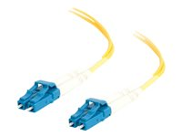 C2G LC-LC 9/125 OS1 Duplex Singlemode PVC Fiber Optic Cable (LSZH) - Patchkabel - LC enkelttilstand (han) til LC enkelttilstand (han) - 10 m - 10 m. - fiberoptik - duplex - 9 / 125 micron - OS1 - halogenfri - gul 85609