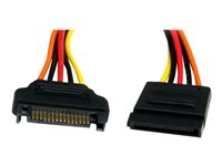StarTech.com 12in 15 pin SATA Power Extension Cable - SATA Power Male to Female Extender - 12 Inch SATA Power Extension Cord - Forlængerkabel til strøm - SATA strøm (han) til SATA strøm (hun) - 30.5 cm - for P/N: PYO2SATA, PYO4SATA, SATAPOWADAP SATAPOWEXT12