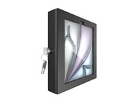 Compulocks iPad Air M2 & M3 11" Apex Enclosure Tilting Stand 4" - Black - Monteringssæt (stativ, indelukke) - eksponeret front/bagsidekamera og sensorer - for tablet - låsbar - metalramme - sort - skærmstørrelse: 11" - monteringsgrænseflade: 100 x 100 mm - på disk - for Apple 11-inch iPad Air M2 Wi-Fi, M2 Wi-Fi + Cellular, M3 Wi-Fi, M3 Wi-Fi + Cellular TCDP0411APXB