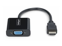 StarTech.com HDMI to VGA Adapter, 1080p, Active Video Converter - Videoadapter - HDMI han til HD-15 (VGA) hun - 18.95 cm - sort - 1080p support, aktiv, busdrevet HD2VGAE3