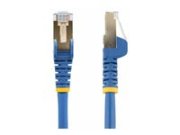 StarTech.com 7.5m CAT6A Ethernet Cable, 10 Gigabit Shielded Snagless RJ45 100W PoE Patch Cord, CAT 6A 10GbE STP Network Cable w/Strain Relief, Blue, Fluke Tested/UL Certified Wiring/TIA - Category 6A - 26AWG (6ASPAT750CMBL) - Patchkabel - RJ-45 (han) til RJ-45 (han) - 7.5 m - STP - CAT 6a - knastfri, formet - blå 6ASPAT750CMBL