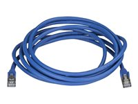 StarTech.com 3m CAT6A Ethernet Cable, 10 Gigabit Shielded Snagless RJ45 100W PoE Patch Cord, CAT 6A 10GbE STP Network Cable w/Strain Relief, Blue, Fluke Tested/UL Certified Wiring/TIA - Category 6A - 26AWG (6ASPAT3MBL) - Patchkabel - RJ-45 (han) til RJ-45 (han) - 3 m - STP - CAT 6a - knastfri - blå 6ASPAT3MBL