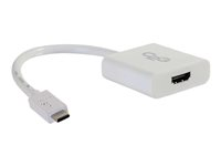 C2G USB 3.1 USB C to HDMI Audio/Video Adapter - USB Type C to HDMI White - Ekstern videoadapter - USB 3.1 - HDMI - hvid 80516