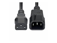 StarTech.com 4.5m Power Extension Cord, C14 to C13, 15A 250V, KEMA-KEUR - Forlængerkabel til strøm - IEC 60320 C14 til power IEC 60320 C13 - AC 250 V - 15 A - 4.6 m - formet - sort PXTC13C141415FEU