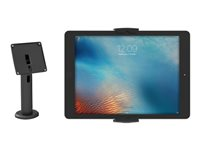 Compulocks The Rise Stand Kiosk and Cling Universal Wall MOunt - Monteringssæt (universal montering, pælstander, monteringsdække) - for tablet - sort - skærmstørrelse: 7"-13" - monteringsgrænseflade: 100 x 100 mm - på disk TCDP04UCLGVWMB