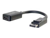 C2G 8in DisplayPort to HDMI Adapter - DP to HDMI Adapter - 1080p - Black - M/F - Videoadapter - DisplayPort han til HDMI hun - 20.3 cm - afskærmet - sort 54322