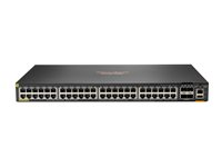 HPE Aruba Networking CX 6200F 48G 4SFP Switch - Switch - Max. Stacking Distance 10 km - L3 - Administreret - 48 x 10/100/1000 + 4 x 100/1000 SFP - front og side til ryg - monterbar på stativ S0M83A#ABB