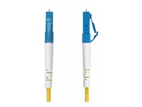 StarTech.com 3m (9.8ft) LC to SC (UPC) OS2 Single Mode Simplex Fiber Optic Cable, 9/125µm, Laser Optimized, 40G/100G, Bend Insensitive, Low Insertion Loss - LSZH Fiber Patch Cord (SPSMLCSC-OS2-3M) - Patchkabel - LC/UPC enkelttilstand (han) til SC/UPC enkelttilstand (han) - 3 m. - 2 mm - fiberoptik - simplex - 9 / 125 micron - OS1/OS2 - halogenfri, passiv, tovejs - gul SPSMLCSC-OS2-3M