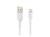 Belkin BoostCharge - USB-kabel - USB-C (han) til USB (han) - 3 m - hvid CAB002BT3MWH