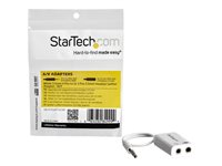 StarTech.com 4 Position Microphone and Headphone Splitter 3.5 mm 4 Pin / 4 Pole Mic and Audio Combo Splitter Cable (MUYHSMFFADW) - Splitter til hovedsæt - mini-phone stereo 3.5 mm hun til 4-pæl ministik han - 15.25 cm - hvid - for P/N: MUHSMF2M MUYHSMFFADW