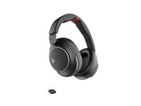 Poly Voyager Surround 85 - Voyager Surround 80 series - headset - fuld størrelse - Bluetooth - trådløs - aktiv støjfjerning - USB-C via Bluetooth adapter - sort - UC-certificeret 8G7T7AA