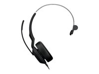 Jabra Evolve2 50 UC Mono - Headset - på øret - trådløs, kablet - aktiv støjfjerning - USB-C, USB-A - UC-certificeret 25089-889-799