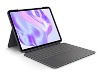 Logitech Combo Touch - Tastatur og folio-kasse - med trackpad - bagbelyst - Apple Smart connector - QWERTY - nordisk (dansk/finsk/norsk/svensk) - grafit - for Apple 13-inch iPad Pro (M4) 920-012763