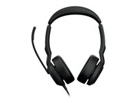 Jabra Evolve2 50 MS Stereo - Headset - på øret - trådløs, kablet - aktiv støjfjerning - USB-C, USB-A - Certified for Microsoft Teams 25089-999-799