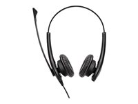 Jabra BIZ 1100 Duo - Headset - på øret - kablet - 3,5 mm jackstik - sort - akademisk - Certified for Microsoft Teams, Zoom Certified (pakke med 10) - for P/N: 14101-02 1159-0139-MULTI
