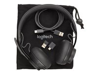 Logitech Zone Wired MSFT Teams - Headset - på øret - kablet - USB-C - grafit - Certified for Microsoft Teams 981-000870