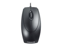 CHERRY WheelMouse - Mus - højre- og venstrehåndet - optisk - 3 knapper - kablet - PS/2, USB - sort M-5450