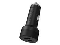 mophie - Bilstrømsadapter - 42 Watt - Fast Charge - 2 output-stikforbindelser (24 pin USB-C, USB) 409912501