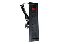 Multibrackets M Public Display Stand Power Rail - Stikdåse - United Kingdom - sort 7350022739512