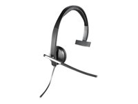 Logitech USB Headset Mono H650e - Headset - på øret - kablet 981-000514