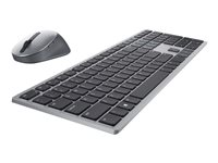 Dell Premier Multi-Device KM7321W - Sæt med mus og tastatur - trådløs - 2.4 GHz, Bluetooth 5.0 - QWERTY - Pan Nordic - titan grå - med 3 years NBD Advance Exchange - for Latitude 7320 Detachable; XPS 17 9710 KM7321WGY-NOR
