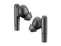 Poly Voyager Free 60 UC - Ægte trådløse øretelefoner med mik. - i øret - Bluetooth - aktiv støjfjerning - USB-C via Bluetooth adapter - carbon-sort - Zoom Certified 7Y8H4AA