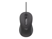 Logitech Signature M520 L for Business - Mus - højre- og venstrehåndet - optisk - 4 knapper - kablet - USB-C 910-007511