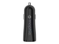 mophie essentials - Bilstrømsadapter - 12 Watt - 2 output-stikforbindelser (USB, 24 pin USB-C) 409911858