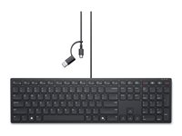Dell Wired Collaboration Keyboard KB525C - Tastatur - USB, USB-C - QWERTY - US International - med 3 years NBD Advance Exchange KB525C-EN-EMEA